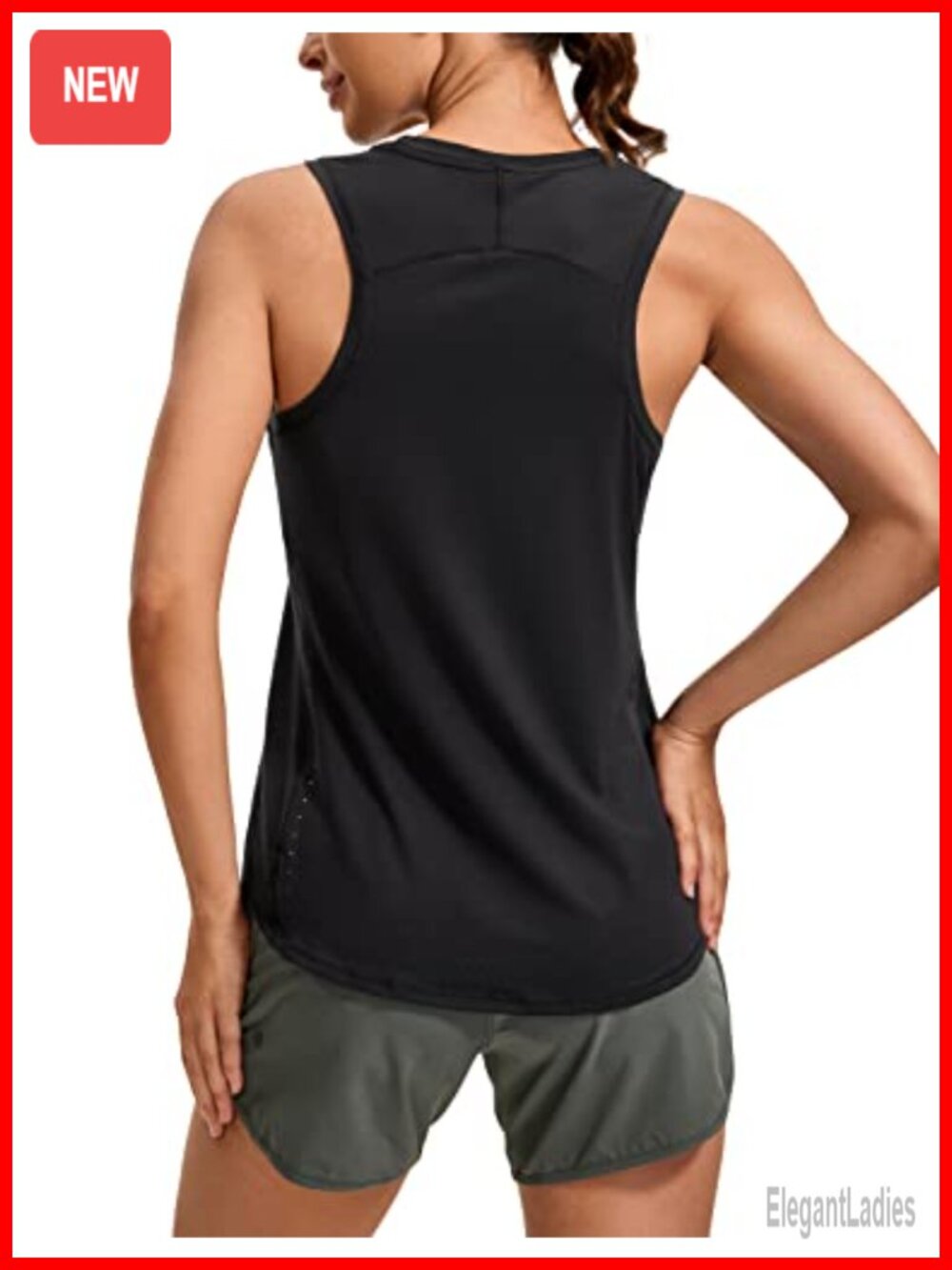 Lightweight Racerback Tank Top Moisture Wicking Athletic Workout